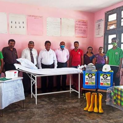 Donation of first aid ambulances and equipment required by the school to the Ambulance Unit of Vidyaloka College by Dr. Gayan Abeygunawardena, a renowned alumnus of the school.